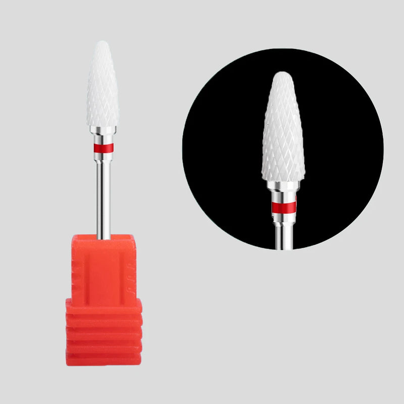 Nail Drill Bits Main Manicure Head To Nails Ceramic Cutter Nail Accessories Equipment Nail Bits for Electric Drill