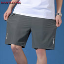 Summer New Fashion Men's Shorts Casual Quick Dry Running Jogging Sports Shorts Men Breathable Short Pants for Men Bottom Black
