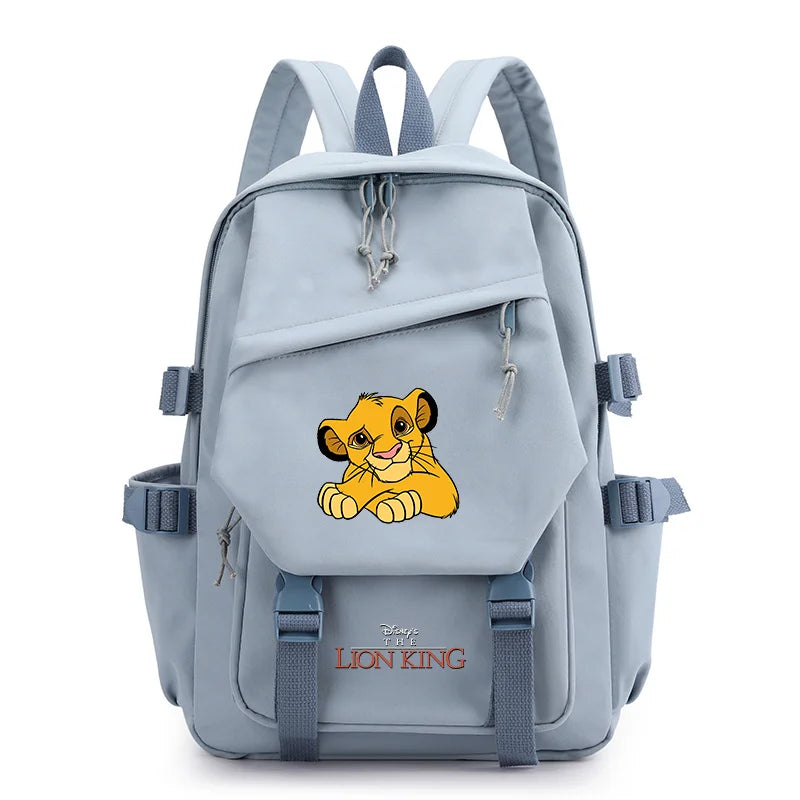 Disney The Lion King Simba Boys Girls Kids School Book Bags Women Bagpack Teenagers Travel Backpack Mochila Escolar