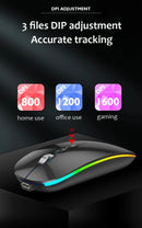 Xiaomi Dual Mode Mouse Wireless Backlight 2.4G Bluetooth Type-C Rechargeable 1600 DPI Adjustable Silence Boss Button Office Home