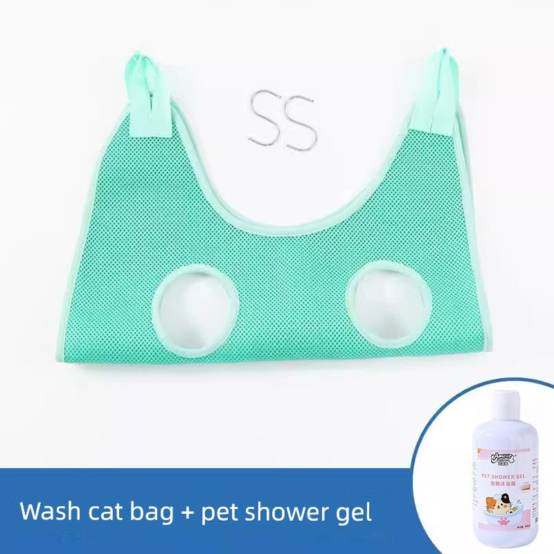 Dog Trimming Bath Cat Bag Shaving Foot Hair Anti-Bite Hammock