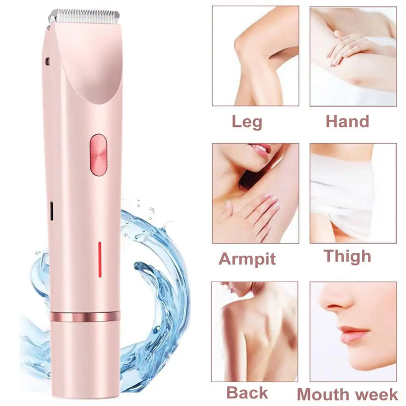 Waterproof Electric Shaver Portable Electric Shaver for Women Rechargeable Ipx7 Waterproof Razor Trimmer for Face Body Bikini