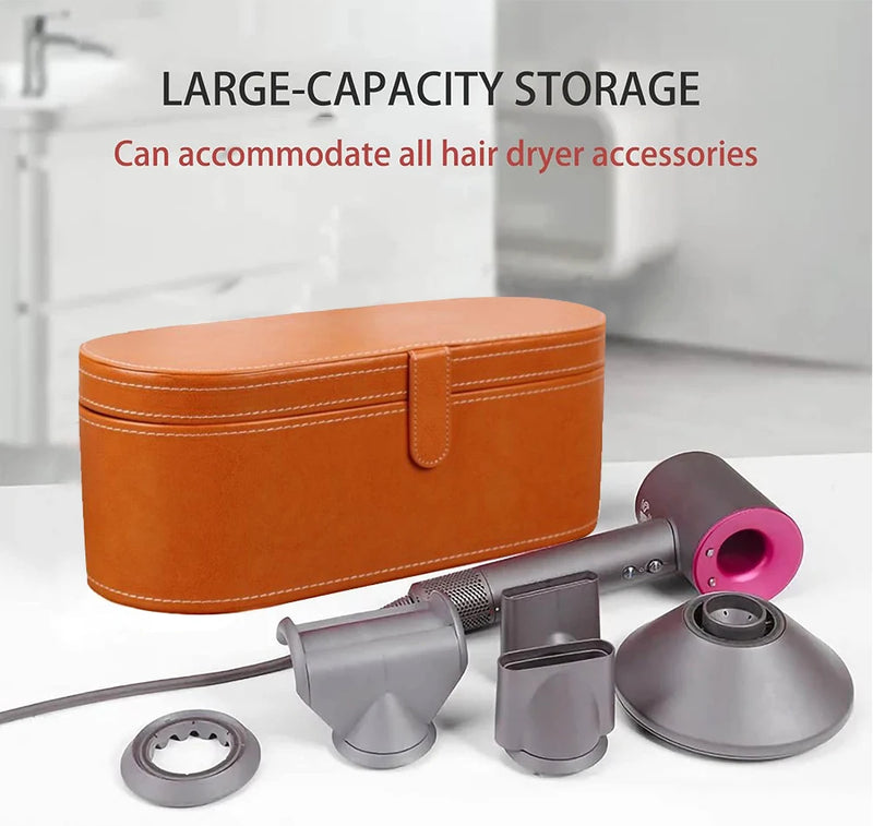 Leathers Storage Box Portable Shockproof Bag Carry Case For Pouch Organizer Dyson Airwrap Travel For Curling Iron Curling Stick