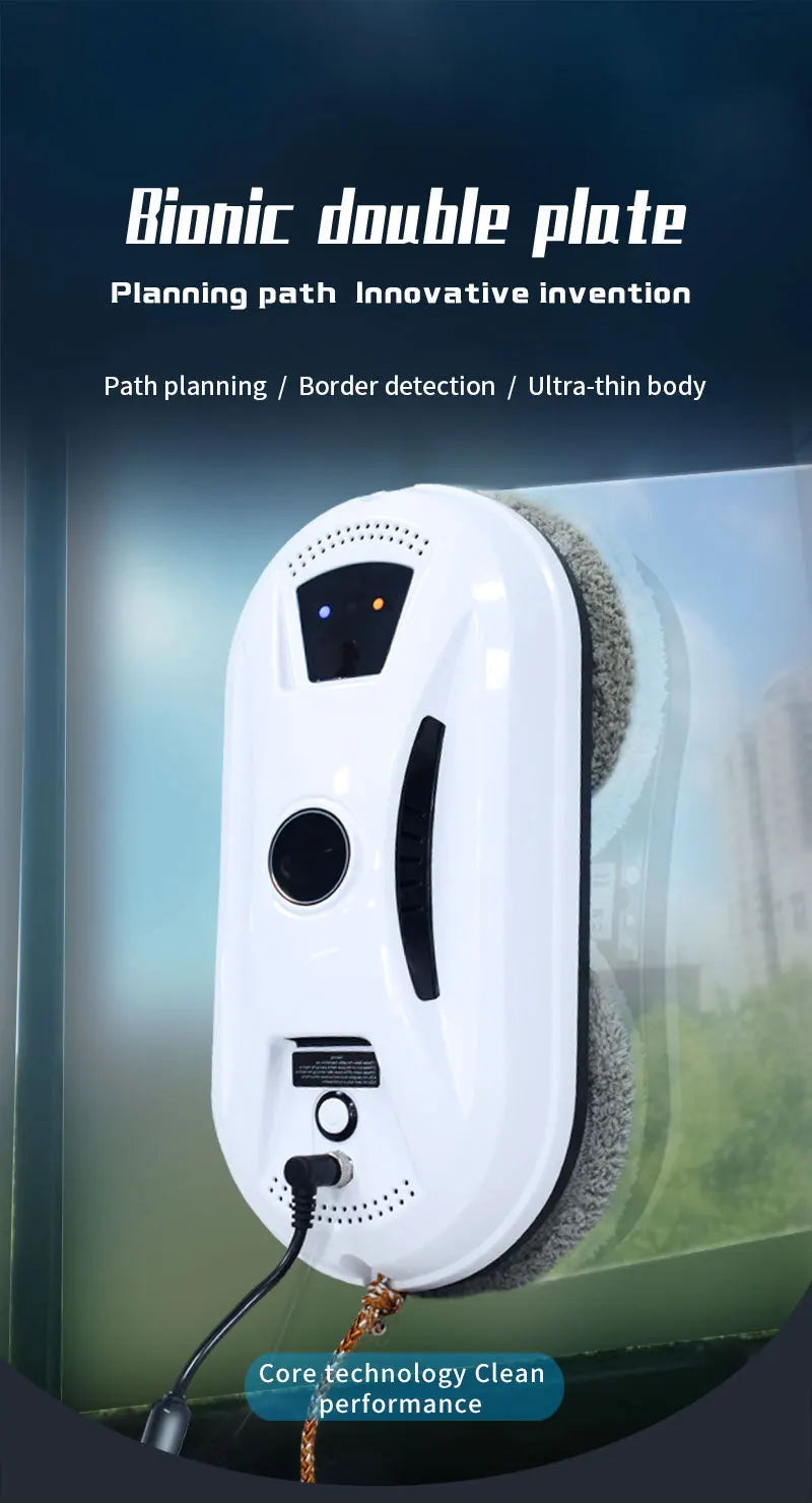 Ultra-thin Robot Vacuum Cleaner Window Cleaning Clean Glass Electric Window Cleaner Blackout Protection