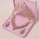 Bride Crown 3-piece Set of Artificial Crystal Sweet Birthday