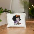 Mafalda Cute Anime Cosmetic Makeup Bag Pencil Organizer Zipper Kawaii Make Up Pouch Purse Travel Toiletry Bags Gift