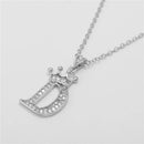 Necklace Crown Cubic Zircon Alphabet Pendants Gold A-Z Letter Pendant Necklace Shinning 26 Initial Collares Jewelry Full Zircon