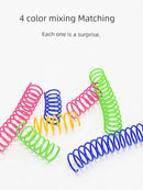 Mute Color Plastic Spring Molar Toy Ball Cat