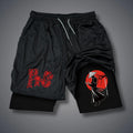 Summer Double-deck Shorts RS Letter Print Dry 2 In 1 Shorts Men's Shorts Quick Pants Hermit Pattern Short Pant Dragon Streetwear