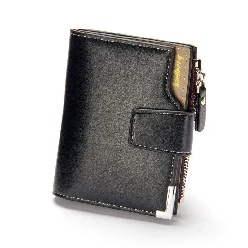 Men Casual Short Wallet Fashion Buckle Multi Functional Zipper Wallet Coin Purse Multi Card Business Wallets for Men 2023