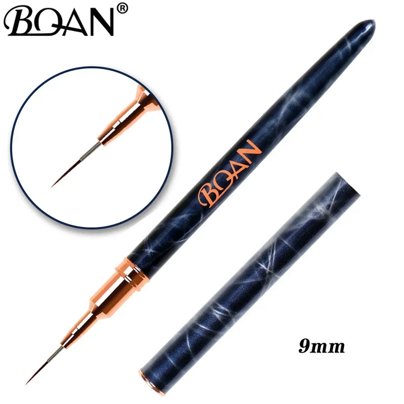 1pcs Marbled Nail Brush Gel Brush For Manicure Acrylic UV Gel Extension Pen Nail Polish Painting Drawing Brush Liner Nail Brush