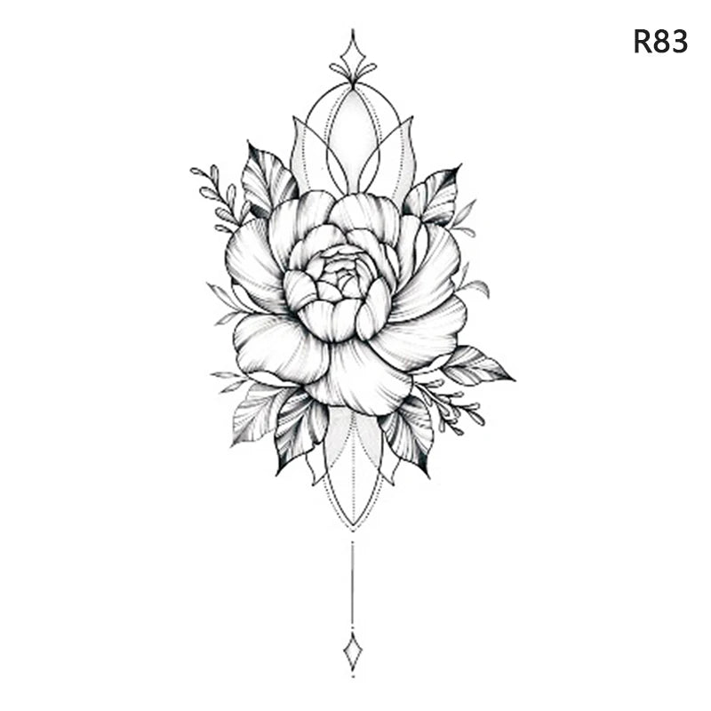 1Sheet Waterproof Temporary Tattoo Sticker 3D Butterfly Theme Fake Tattoo for Women Body Leg Arm Art