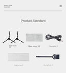 Aspiradora robot con función de secado y limpieza en seco, succión de 9800 Pa, sistema inteligente de prevención de obstáculos y batería de 7 semanas de duración.