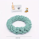 1pc Random Color Ring Woven Design Pet Chew Toy Dog Teeth Grinding Toy Dog Braided Knot Rope Chew Funny Toy