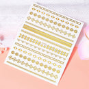 1 Pc Nail Strip Stickers Black/Gold/Rose Gold/Silver Metal Strip Tape Nail Art Adhesive DIY Foil Tips Nail Sticker Decals NK11