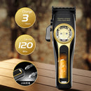 Cortadora de pelo profesional Kemei KM-2373 Baber con base de carga para hombres, cortadora de pelo eléctrica, regalo para hombres.