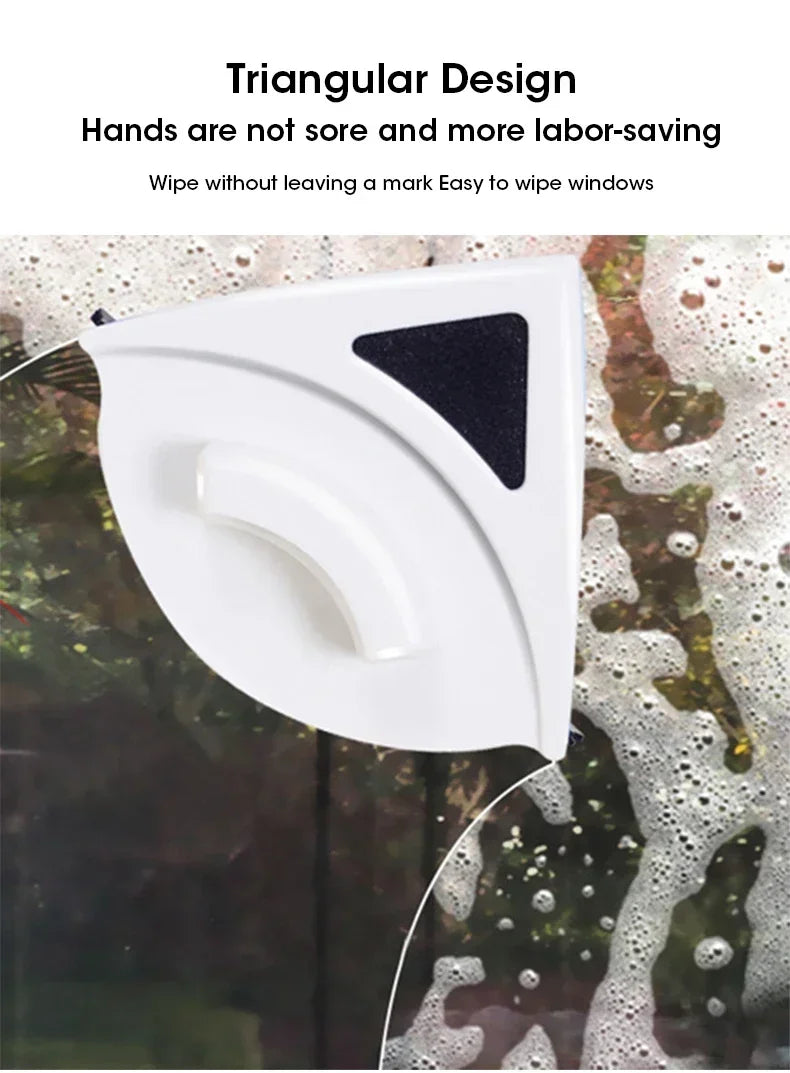 Magnetic Window Cleaner Household Window Cleaning Brush High-rise Glass Automatic Drainage Wiper Glass Window Cleaning Tool