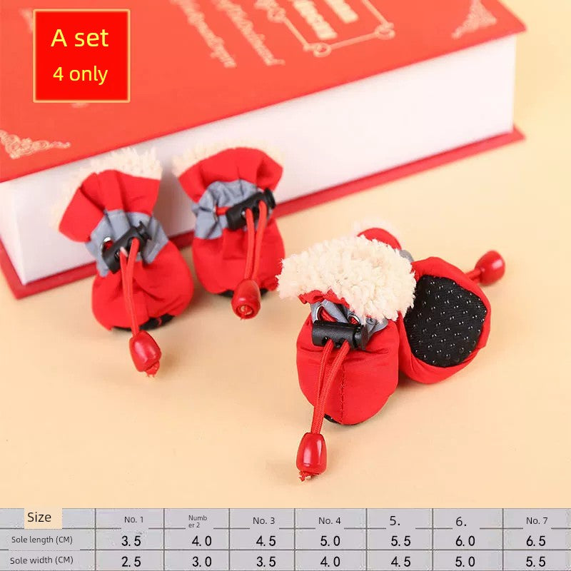 Puppy Winter Bichon Pomeranian Heattech Dog Shoes