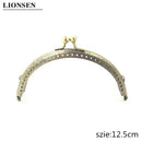 LIONSEN 6.5/7.5/8.5/10.5/12.5/15/20cm DIY Metal semicirc Frame Purse Handle Coin Bags Metal Kiss Clasp Lock Frame Accessories