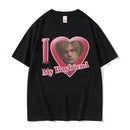 I Love My Boyfriend Leon S Kennedy Graphic T-shirt Women's Harajuku Cool Fashion T-shirt Women's Extra Large T-shirt