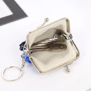 Women Bling Mini Coin Purse Metal Fashion Ladies Kids Sequin Key Chain Coin Money Small Wallet Pocket Bag Birthday Gift