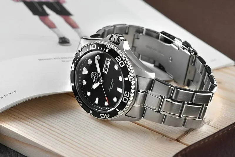 Orient Original Japanese watch Automatic Mechanical Watches 200m Waterproof Men's Watch Luminous FAA02003B9