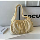 Nylon Cloth Bag Women Tote Bag Large Capacity Summer 2024 New All-Match Ins One-Shoulder College Student Class Bag Lady Handbag