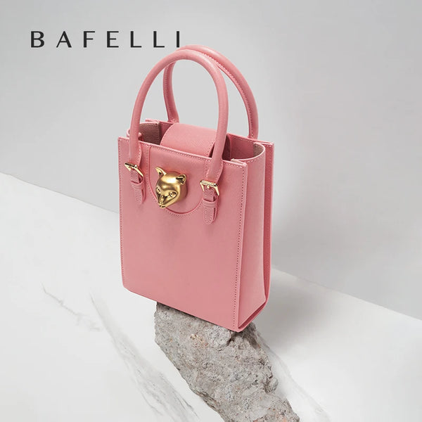BAFELLI 2025 NEW WOMEN'S HANDBAG CAT LUXURY BRAND DESIGNER ORIGINAL STYLE TRENDING SHOULDER CASUAL BAGS MINI TOTE CROSSBODY