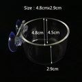 Transparent Aquarium Fish Tank Shrimp Food Feeding Circle Glass Feeder Floating Bottom Feeder Fish Shrimp