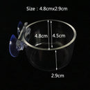 Transparent Aquarium Fish Tank Shrimp Food Feeding Circle Glass Feeder Floating Bottom Feeder Fish Shrimp