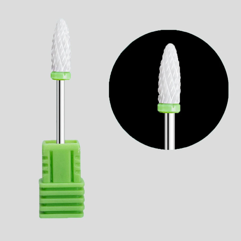 Nail Drill Bits Main Manicure Head To Nails Ceramic Cutter Nail Accessories Equipment Nail Bits for Electric Drill