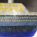 New Boat Crystals Clutch Purse RED Blue Women Gems Evening Clutch Bag Wedding Bridal Minaudiere Rhinestones Handbags and Purses