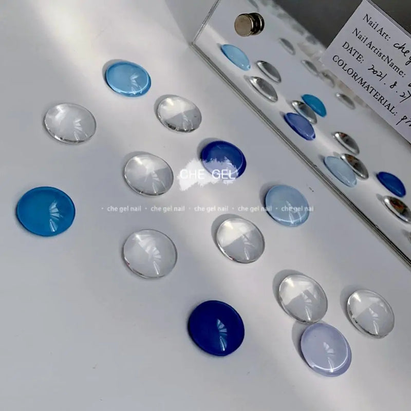 120/40/1pc Solid Glass Color Nail Art Display Board Tips Card Manicure Tools UV Gel Polish Palette Color Chart Nails Practicing