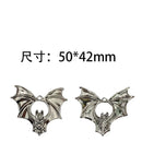 2pcs 43*48 Gothic 2023 New Design Zinc Alloy Bat Pendants Punk Biker Animal Jewelry Accessories DIY Handmade Jewelry Making