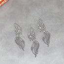 Cute Cat Moon Bear Deer DIY Tassels Earrings Stainless Steel Pendant For Jewelry Making Insect Charms Snake Necklace Accessory