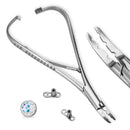 1pc Surgical Steel Tweezers for Catch Bar Grasp Clamp Plier Professional Clip Hold Pole Balls Forceps Body Piercing Jewelry Tool
