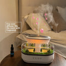Rain Cloud Air Humidifier Water Drip Micro Landscape Essential Oil Diffuser with 7 Night Light Cool Mist Humidifier for Bedroom