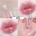 Brillo labial hidratante, brillo labial impermeable, brillo labial líquido, brillo labial transparente, maquillaje coreano para mujeres.