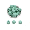 Kovict 14/17mm 10pcs Hexagon Silicone Beads For Jewelry Making Silicone Bead To Make Bracelets Necklace Making Accessories