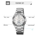 Reloj electrónico SKMEI 2310 resistente al agua para hombre, reloj de pulsera digital de acero inoxidable, reloj de lujo para hombre, reloj con movimiento, reloj para hombre
