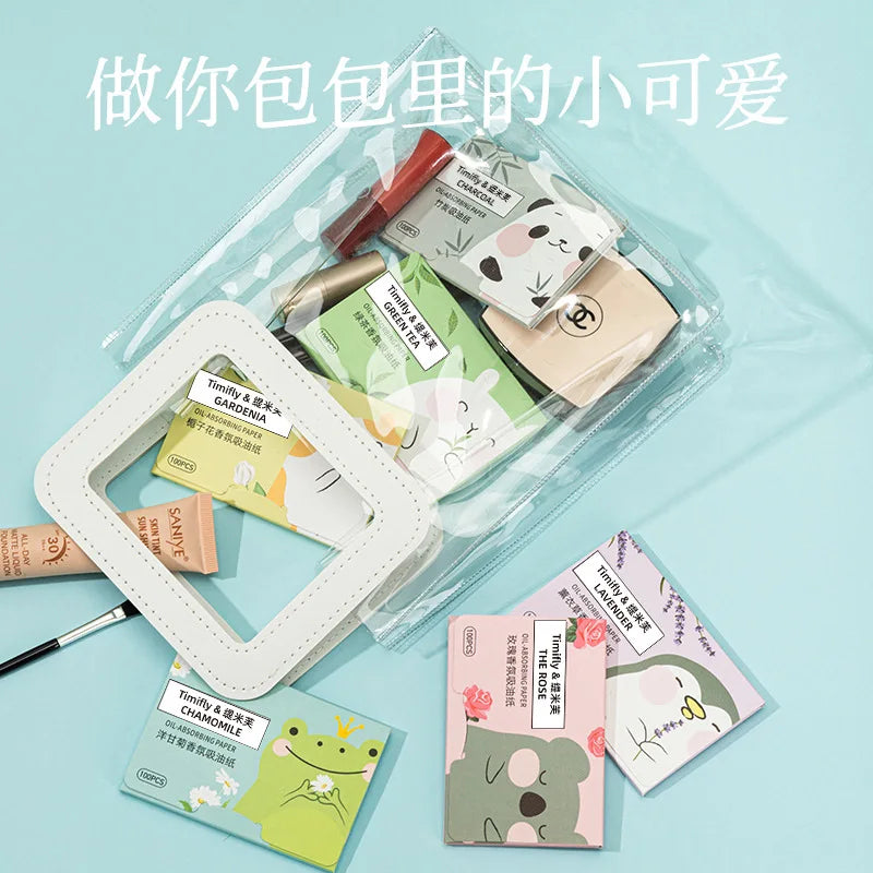 Papel absorbente de aceite, papel absorbente de aceite, papel absorbente facial, papel absorbente facial, almohadillas de algodón para limpieza facial.