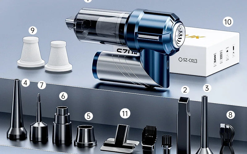 SZUK Car Vacuum Cleaner Portable Handheld Mini Vacuum Cleaner Foldable Strong Suction Powerful Wireless Cleaner Cleaning Machine