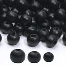 Wooden Beads 6/8/10mm Black Round Balls Loose Spacer Beads For Jewelry Making DIY Jewelry Necklace Bracelet Earrings Accessories