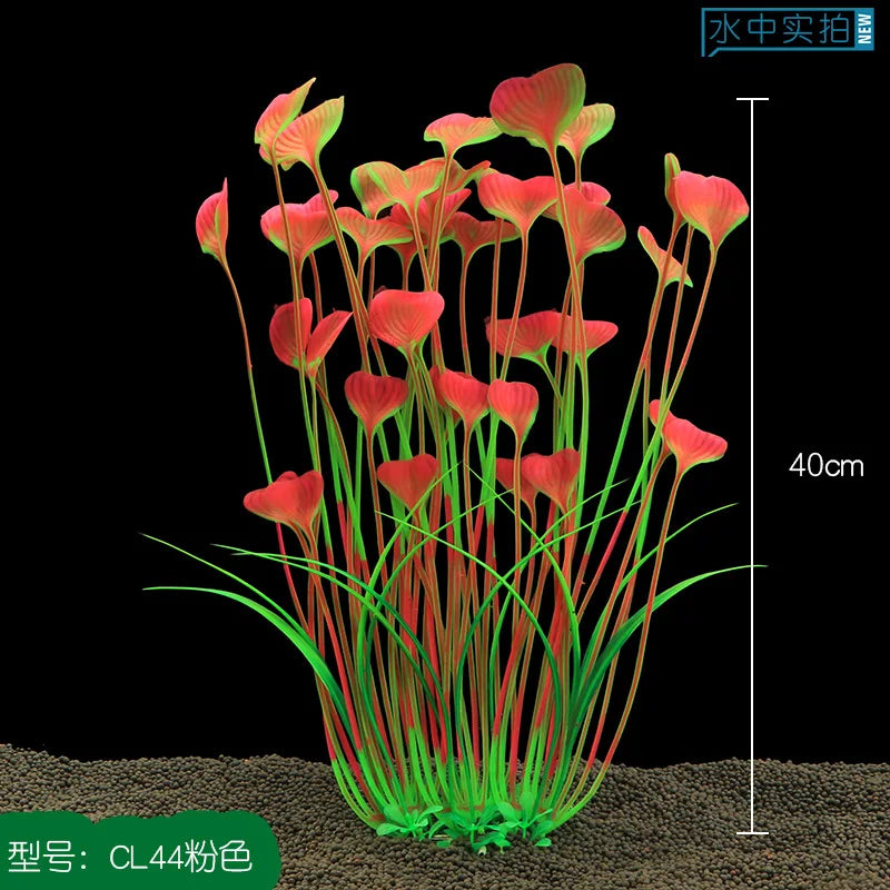 40cm Tall Artificial Aquarium Plants for Aquarium Ornament Underwater Plants Water Seaweed Fish Tank Decoration