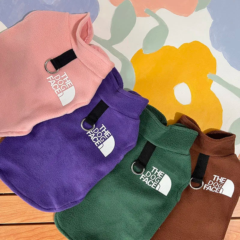 Autumn Winter Pet Dog Clothes Fleece Warm Vest Dog Coat Jacket For Small Dogs Outdoor Sport Clothing French Bulldog Ropa Perro