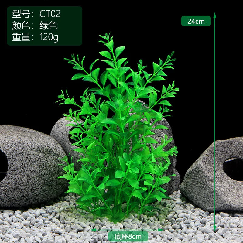 40cm Tall Artificial Aquarium Plants for Aquarium Ornament Underwater Plants Water Seaweed Fish Tank Decoration