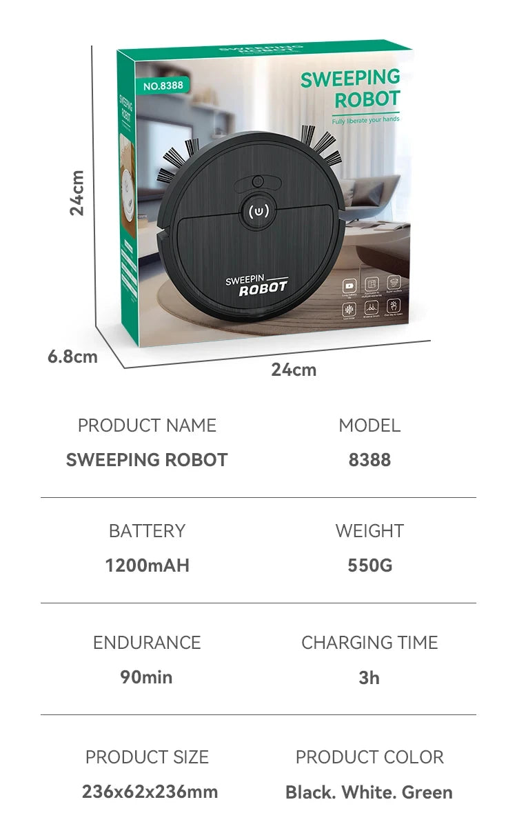 Xiaomi Intelligent Sweeping Robot Drag Sweep Integrated Charging Vacuum Cleaner Home Appliance Kitchen Robots Wireless Cleaner