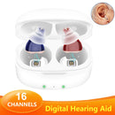 Hearing Aid Invisble Hearing Aids for Deafness Elderly Digital Rechargeable with Noise Cancelling Sound Amplifier audifonos