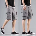 Pantalones cortos cargo de verano para hombre, holgados, de cinco puntos, con múltiples bolsillos, deportivos funcionales
