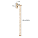 140cm Sisal Rope Cat Climber Tree Wall Mounted Scratching Post Interactive Play Toys Jungle Gym for Indoor Cats Pet Furniture